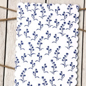 フローラレタリングブルーワイルドフラワーバルミツワー 招待状