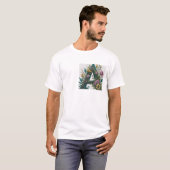 フローラレターは「A」で始まる名前デザインTシャツ Tシャツ (正面フル)