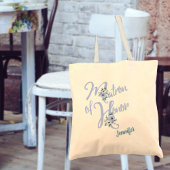 フローラレターダスティブルーカスタムマトロンの名誉 トートバッグ