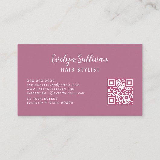 フローラレターヘア名刺 名刺 (裏面)