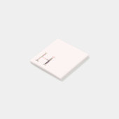 フローラレター「H」モノグラムのノート ポストイット (アングル)