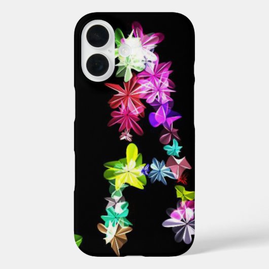 フローラレターAアートプリント Case-Mate iPhoneケース (裏面)
