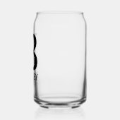 フローラレターBモノグラムと名パーソナライズされた前 ガラス缶 (左)