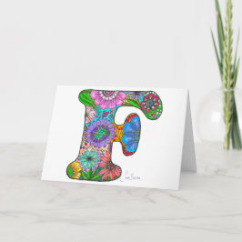 フローラレターFグリーティングカード – 内空白の部 カード