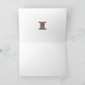 フローラレターIグリーティングカード – 内空白の部 カード (内部)