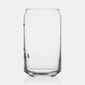 フローラレターIモノグラムと名パーソナライズされた前 ガラス缶 (左)