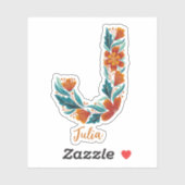 フローラレターJカスタムカットビニール シール (シート)