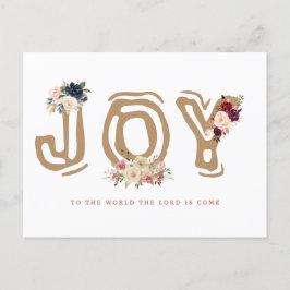 フローラレターJoy Christmas Greetingホリデーカード シーズンポストカード
