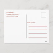 フローラレターJoy Christmas Greetingホリデーカード シーズンポストカード (裏面)