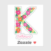 フローラレターKカスタムカットビニール シール (シート)