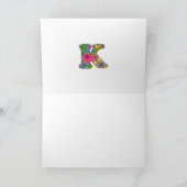 フローラレターKグリーティングカード – 内空白の部 カード (内部)
