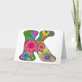 フローラレターKグリーティングカード – 内空白の部 カード