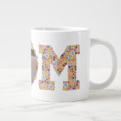 フローラレターMOM母の日フォトマグカップ ジャンボコーヒーマグカップ (右)