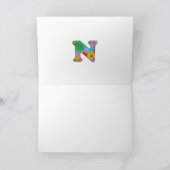 フローラレターNグリーティングカード – 内空白の部 カード (内部)