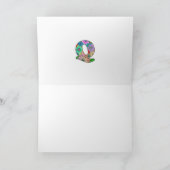 フローラレターQグリーティングカード – 内空白の部 カード (内部)