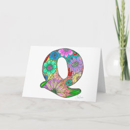 フローラレターQグリーティングカード – 内空白の部 カード