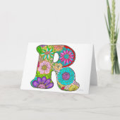 フローラレターRグリーティングカード – 内空白の部 カード (正面)