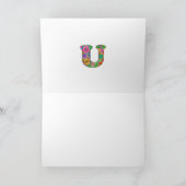 フローラレターUグリーティングカード – 内空白の部 カード (内部)