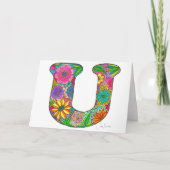 フローラレターUグリーティングカード – 内空白の部 カード (正面)