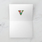 フローラレターVグリーティングカード – 内空白の部 カード (内部)