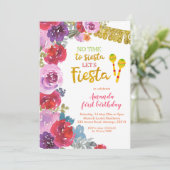 フローラレッツフィエスタファースト誕生日招待状 招待状 (スタンド正面)