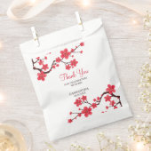 フローラレッドさくらんぼブロッサム桜ありがとう フェイバーバッグ (クリップ留めされた状態)