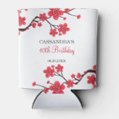 フローラレッドさくらんぼブロッサム桜誕生日 缶クーラー (正面)