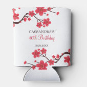 フローラレッドさくらんぼブロッサム桜誕生日 缶クーラー (裏面)