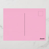 フローラレッドとバラハッピーマザーズデイゴールデンフォイル 箔シーズンポストカード (裏面)