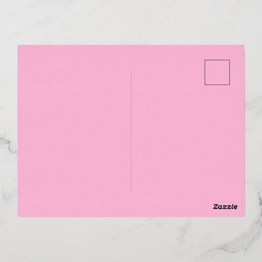 フローラレッドとバラハッピーマザーズデイゴールデンフォイル 箔シーズンポストカード (裏面)