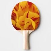 フローラレッドエレガント金ゴールドモンセルラチューリップ 卓球ラケット (正面)