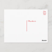 フローラレッドサンキューバラフラワー結婚ズの愛 ポストカード (裏面)