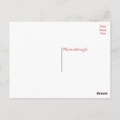 フローラレッドサンキューバラフラワー結婚ズの愛 ポストカード (裏面)