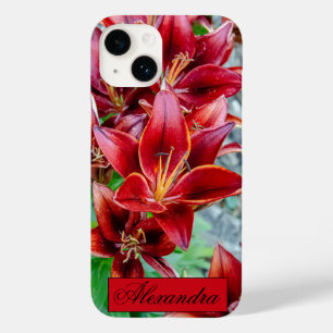 フローラレッドスターガーザーリリー写真 Case-Mate iPhone 14ケース