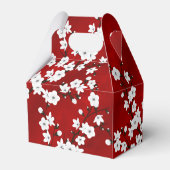 フローラレッドホワイトさくらんぼブロッサムカスタム誕生日 フェイバーボックス (裏面サイド)