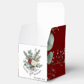 フローラレッドホワイトクリスマスバラ結婚ズ フェイバーボックス (オープン)