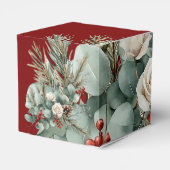 フローラレッドホワイトクリスマスバラ結婚ズ フェイバーボックス (裏面サイド)