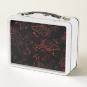 フローラレッドメタルランチボックス メタルランチボックス (裏面)