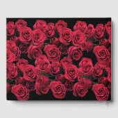 フローラレッドローズフラワーズバースデーパーティーゲストブック ゲストブック (裏面)