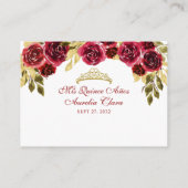 フローラレッドローゼス金ゴールドアーチキンセニェラエンクロージャ エンクロージャーカード (裏面)