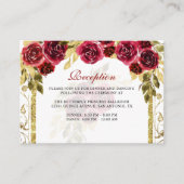 フローラレッドローゼス金ゴールドアーチキンセニェラエンクロージャ エンクロージャーカード (正面)