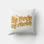 フローラレトロマイ体マイチョイス女性の権利 クッション (裏面)