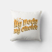 フローラレトロマイ体マイチョイス女性の権利 クッション (正面)