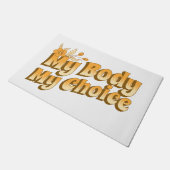 フローラレトロマイ体マイチョイス女性の権利 ドアマット (アングル)