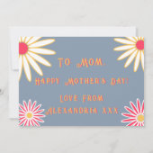 フローラレトロマザーズデイカード カード (裏面)