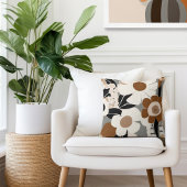 フローラレトロミッドセンチュリーモダン クッション