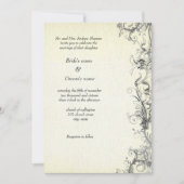 フローラレトロ結婚式招待状カード 招待状 (正面)