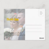 フローラレトロ1970s Chic 結婚's Thank You ポストカード (裏面)