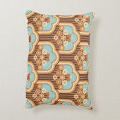 フローラレトロ: 70s壁紙リバイバル アクセントクッション (裏面(縦))