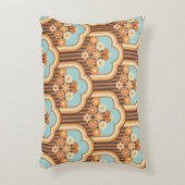 フローラレトロ: 70s壁紙リバイバル アクセントクッション (正面(垂直))